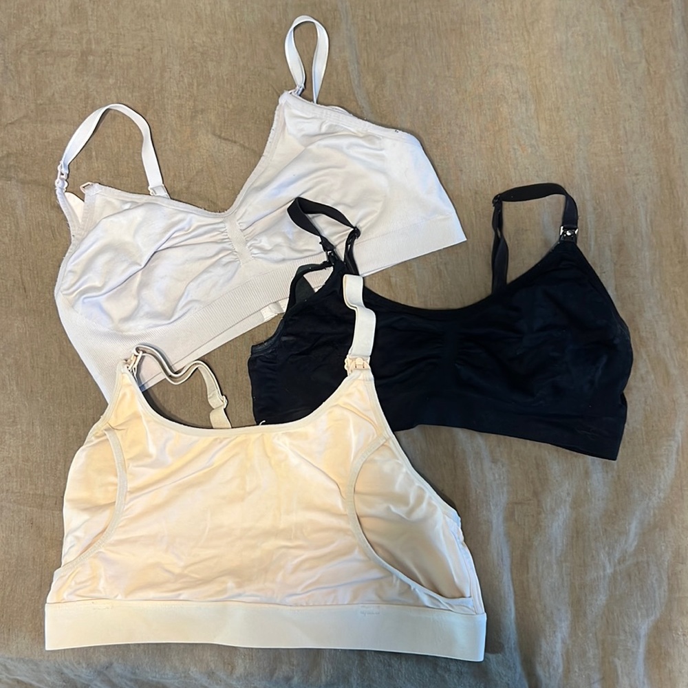 Set of three nursing pumping bras MEDIUM